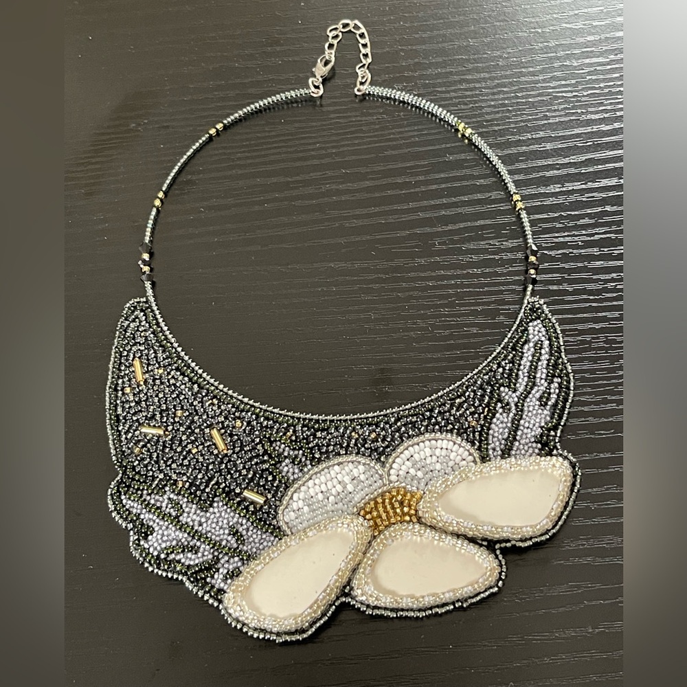 Beaded Bib Necklace